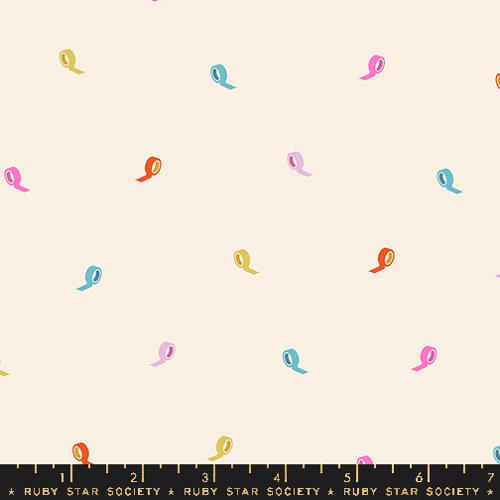 Moda - Washi Plus - Roll With It Novelty Tape Office Supplies - Natural - RS1101 13 - Sold by the Half Yard