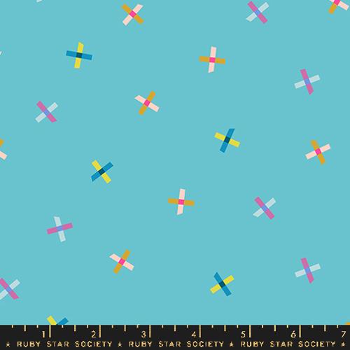 Moda - Washi Plus - Plus Points Novelty Tape Office Supplies - Turquoise - RS1103 15 - Sold by the Half Yard