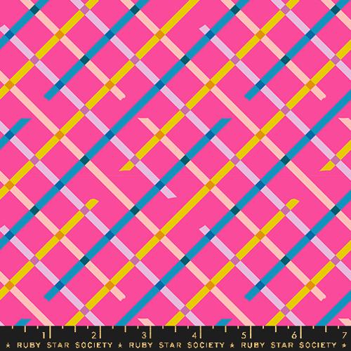 Moda - Washi Plus - Off Grid Checks and Plaids Tape Grid - Playful - RS1104 13 - Sold by the Half Yard