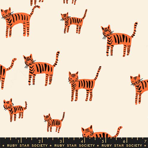 Ruby Star Society - Catnap - Tiger Stripes Orange - RS4132 12 - Sold by the Half Yard