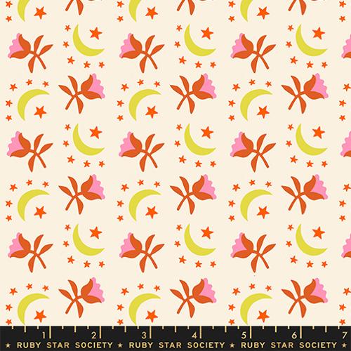 Ruby Star Society - Catnap - Moonflower Natural - RS4133 11 - Sold by the Half Yard