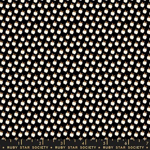 Ruby Star Society - Catnap - Apples Black - RS4134 17 - Sold by the Half Yard