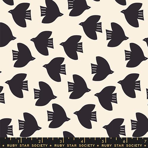 Ruby Star Society - Catnap - Birds Natural - RS4135 11 - Sold by the Half Yard