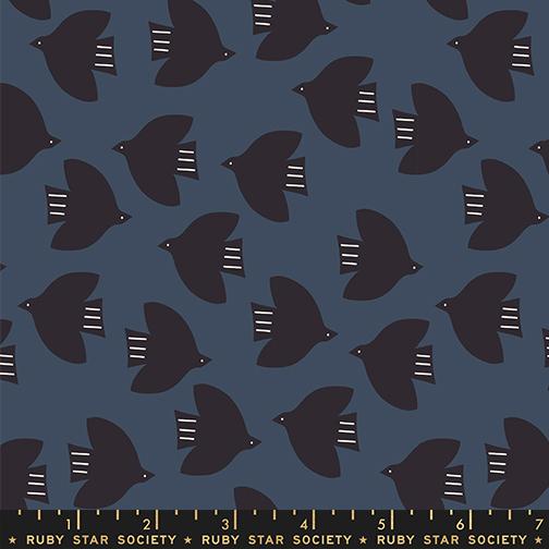 Ruby Star Society - Catnap - Birds Smoke - RS4135 14 - Sold by the Half Yard
