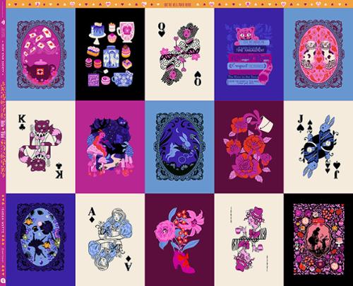 Ruby Star Society - Hello Alice - Wonderland Panel 36" x 44" - RS2120 11 - Sold per panel