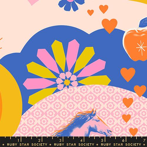 Ruby Star Society - Best Day Ever - Kitsch Retro Vintage Posy - RS0103 11 - Sold by the Half Yard