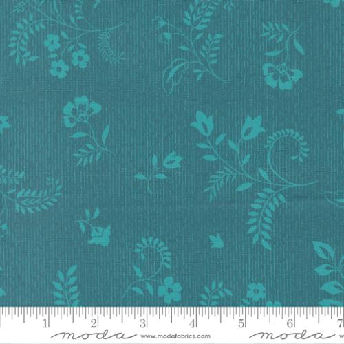 Moda - Parlor - Boho Flowers Peacock - 11967 16 - Sold by the Half Yard
