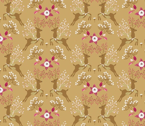 Art Gallery Fabrics - Adventale - Fawns & Flowers - ADV25911 - Sold by the Half Yard