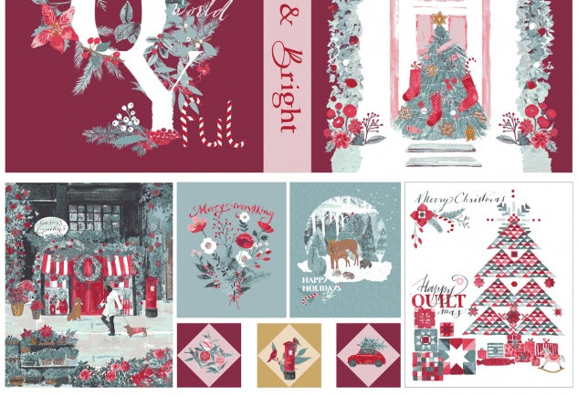 Art Gallery Fabrics - Adventale - Merry Everything - ADV25917 - Sold per panel