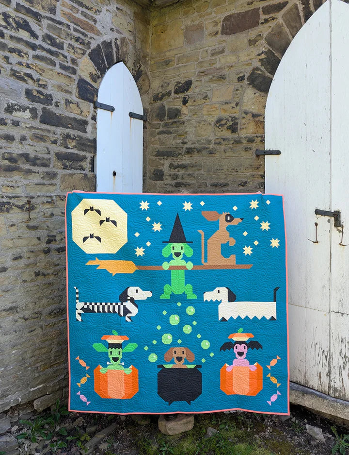 Halloweenies Quilt Kit - 65." x 65.5"