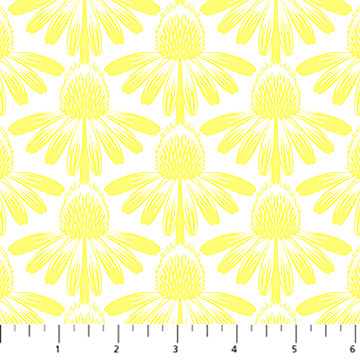 Anna Maria Textiles - Indelible: Soft - Coneflower - Sun - AMT1001-52C - Sold by the Half Yard