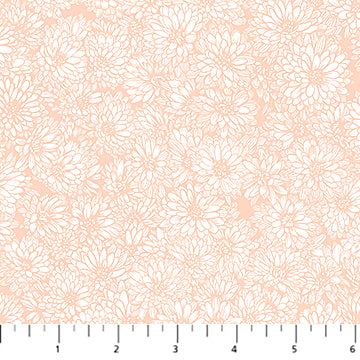 Anna Maria Textiles - Indelible: Soft - Mums - Creamsicle - AMT1002-56V - Sold by the Half Yard