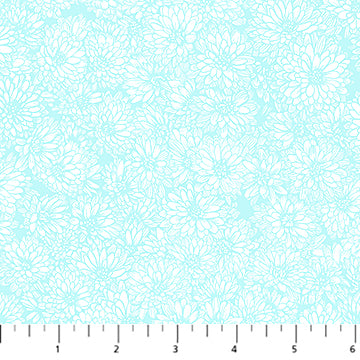 Anna Maria Textiles - Indelible: Soft - Mums - Swim - AMT1002-62C - Sold by the Half Yard