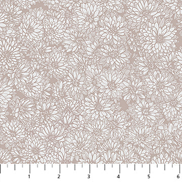 Anna Maria Textiles - Indelible: Soft - Mums - Beige - AMT1002-98V - Sold by the Half Yard