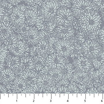 Anna Maria Textiles - Indelible: Soft - Mums - Stone - AMT1002-99L - Sold by the Half Yard