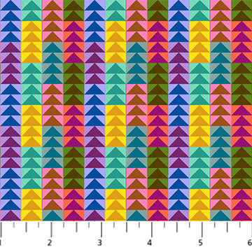 Anna Maria Textiles - Piecework - Flying Geese - Schoolhouse - AMT110-23L - Sold by the Half Yard