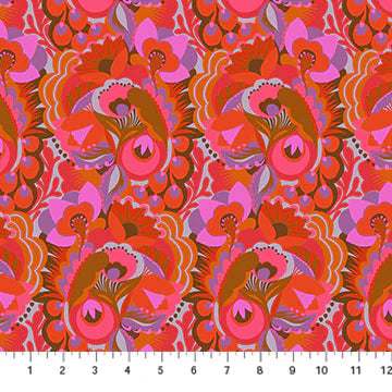 Anna Maria Textiles - Shooting Star - Unfurl - Amber - AMT120-38V- Sold by the Half Yard