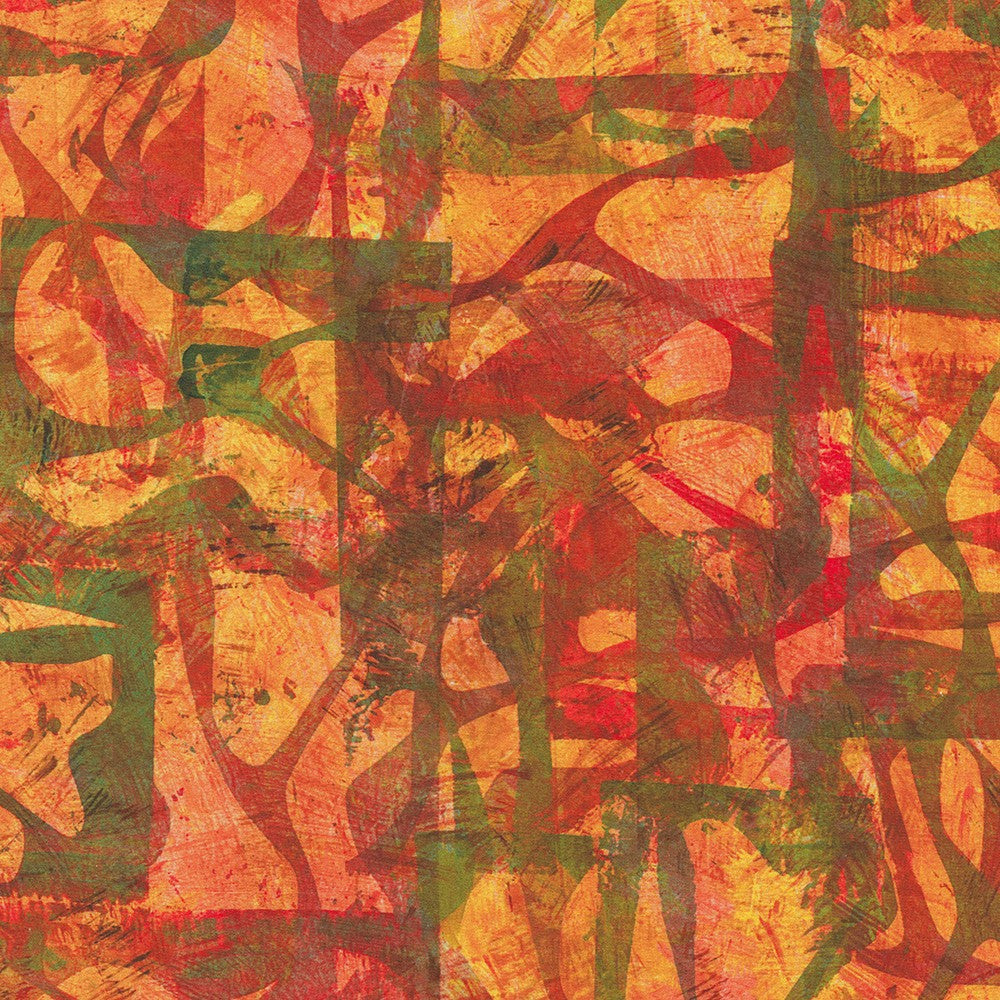 Robert Kaufman - Wishwell: Industrial Imprints - Cayenne - ANJD-22863-115 CAYENNE - Sold by the Half Yard