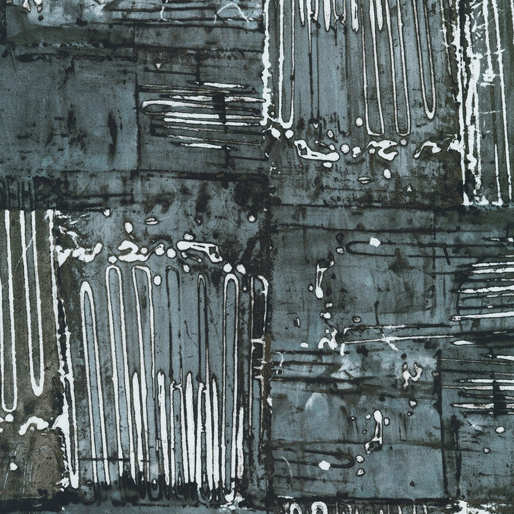 Robert Kaufman - Wishwell: Industrial Imprints - Charcoal - ANJD-22867-184 CHARCOAL - Sold by the Half Yard