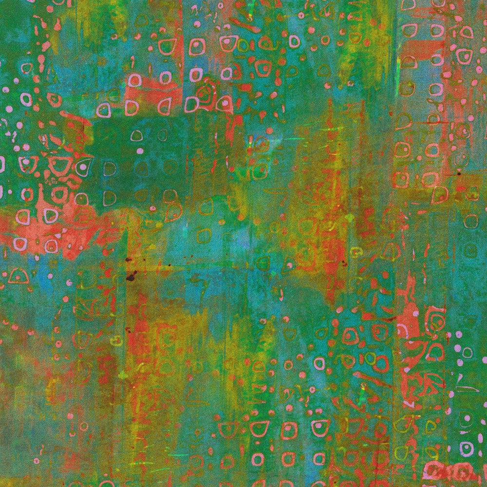 Robert Kaufman - Wishwell: Industrial Imprints - Moss - ANJD-22868-45 MOSS - Sold by the Half Yard