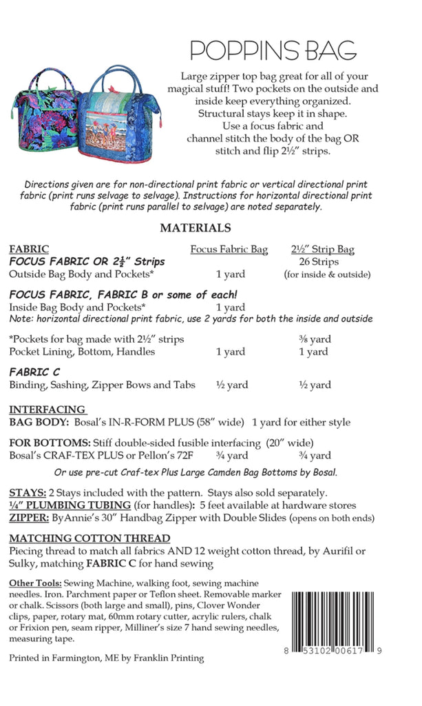 Auntie Two - Poppins Bag includes 2 stays - AT617