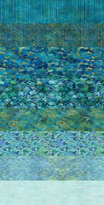 In The Beginning - Allure - Blue Half Yard Bundle - 8 Half Yard Cuts