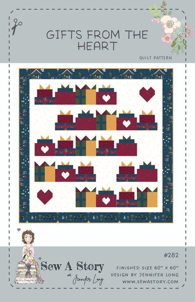Gifts From the Heart Quilt Pattern by Jennifer Long of Sew A Story