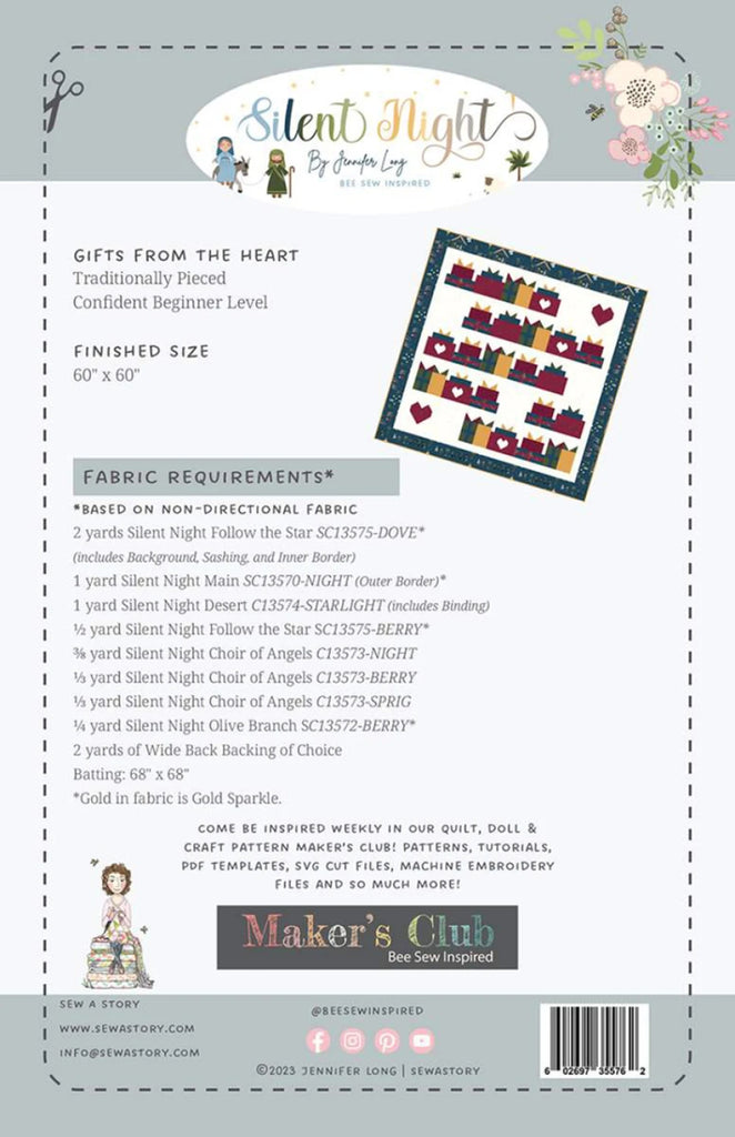 Gifts From the Heart Quilt Pattern by Jennifer Long of Sew A Story