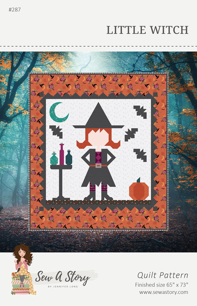 Little Witch Quilt Pattern by Jennifer Long of Sew A Story - BSI287