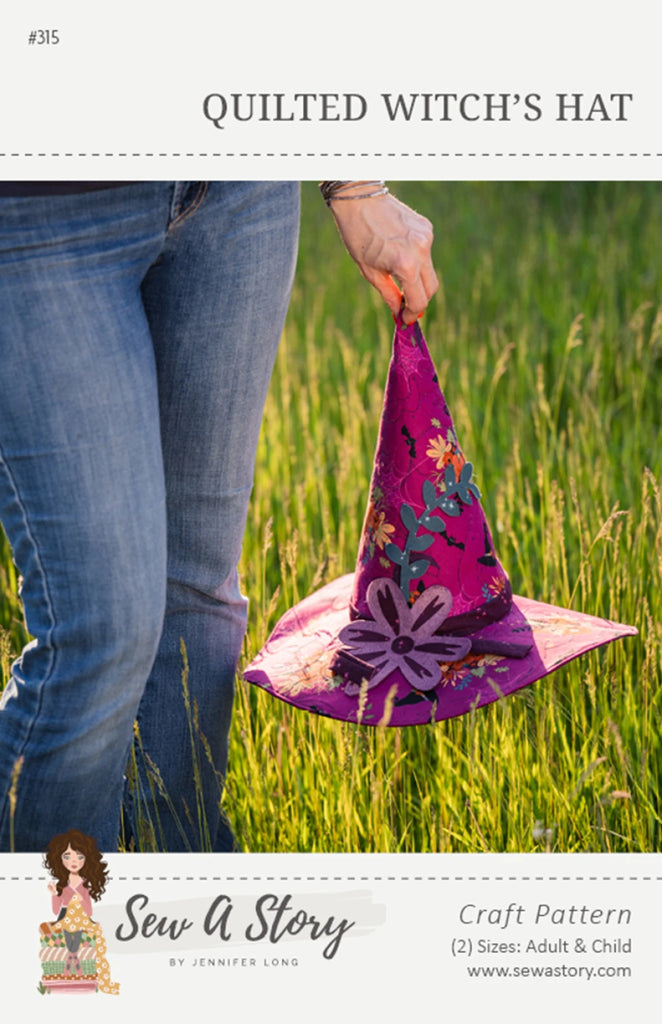 Quilted Witches Hat Pattern by Jennifer Long of Sew A Story - BSI315