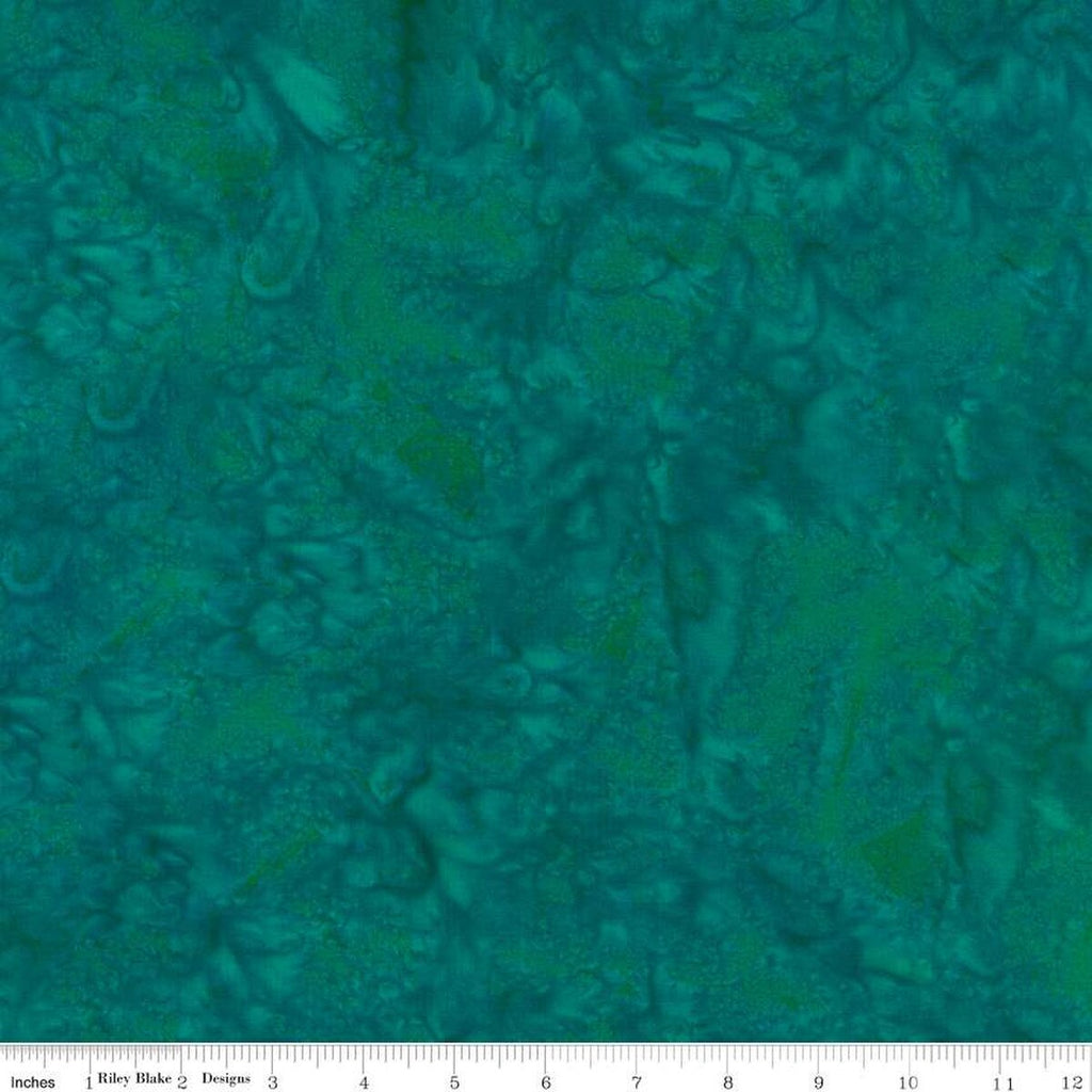 Riley Blake - Expressions Batiks Hand-Dyes - Tempo Teal - BT21000-277-15 - Sold by the Half Yard