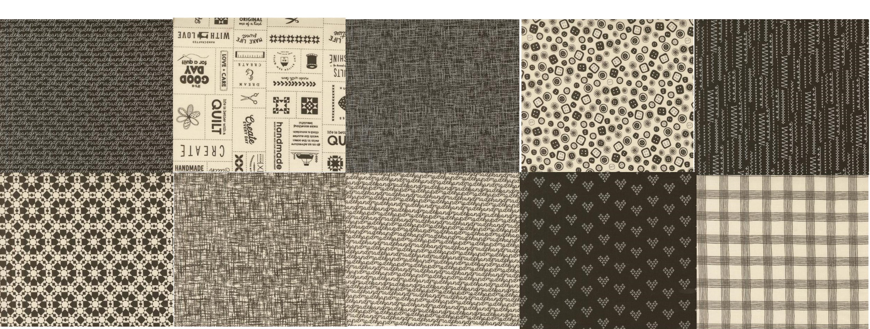 Threads Collection By Moda Moda - Threads - 10 Half Yard Cuts Black – Sew Trendy MN