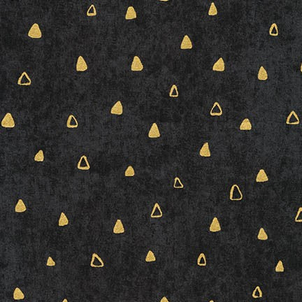 Robert Kaufman - Gustav Klimt - SKRM-17182-2 Black with Gold Triangles