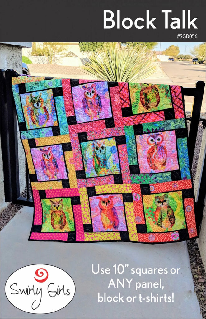 Block Talk Quilt Kit - Featuring On Painted Wings by Dan Morris