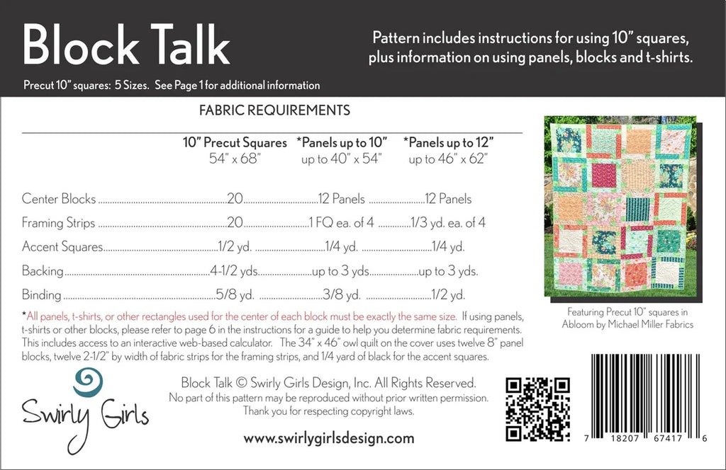 Block Talk Quilt Kit - Featuring On Painted Wings by Dan Morris