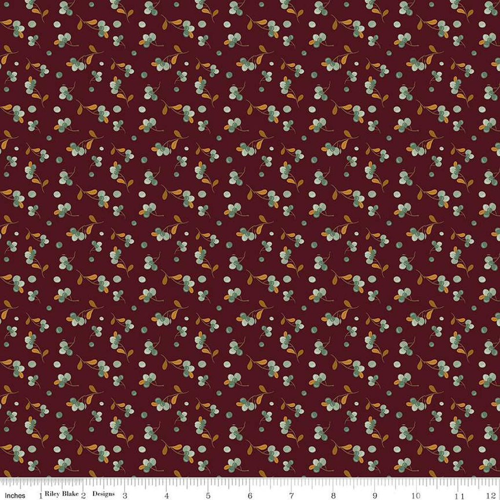 Riley Blake - The Awe of Autumn - Bittersweet Mahogany -  C16195-MAHOGANY - Sold by the Half Yard