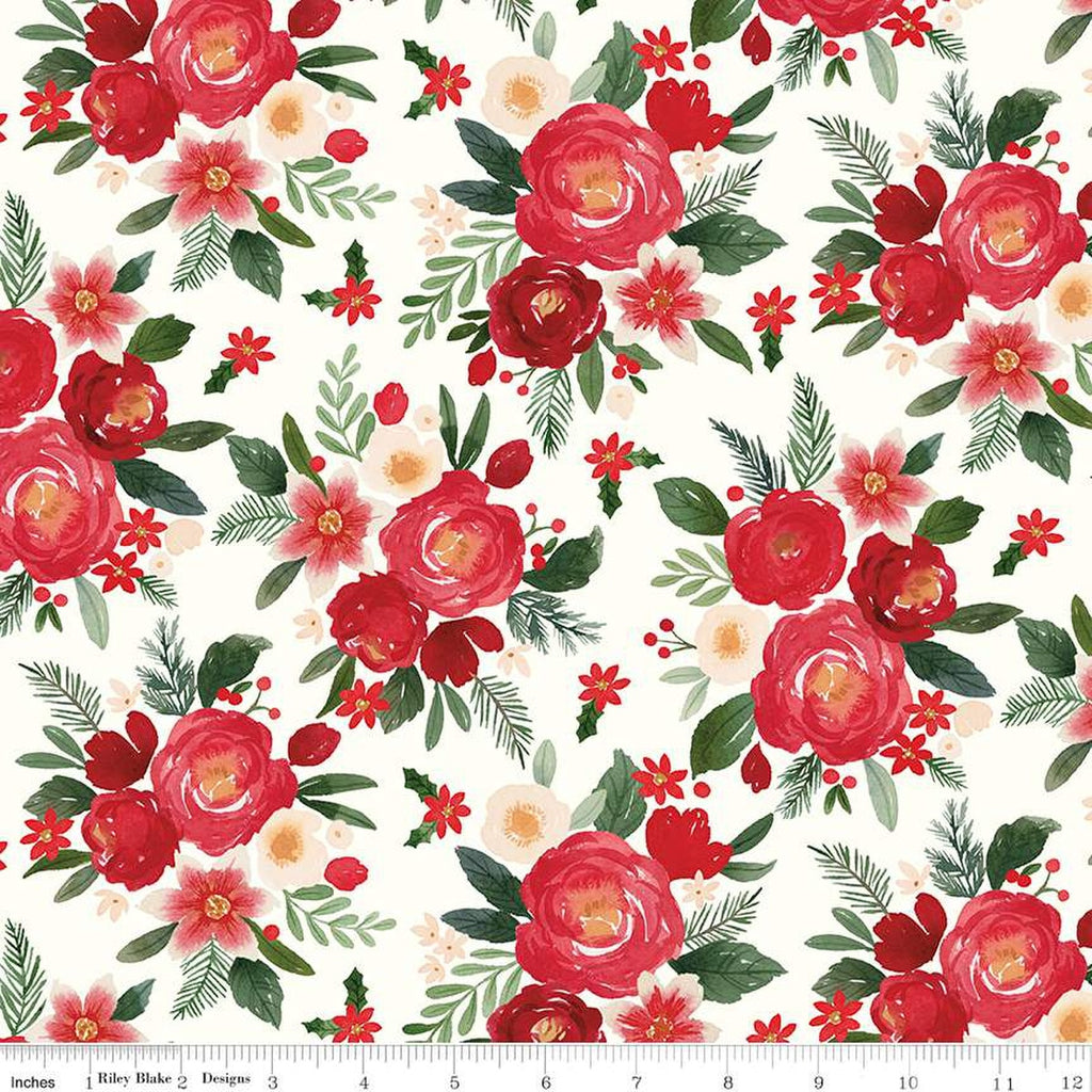 Riley Blake - Charming Christmas - Main Cloud - C16350-Cloud - Sold by the Half Yard
