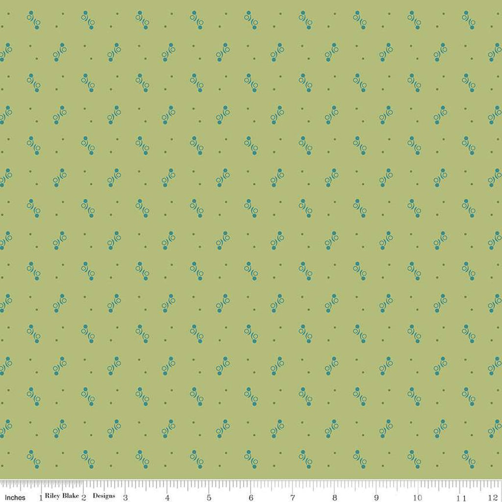 Riley Blake - Gentler Times - Ditty - C16476-Lettuce - Sold by the Half Yard