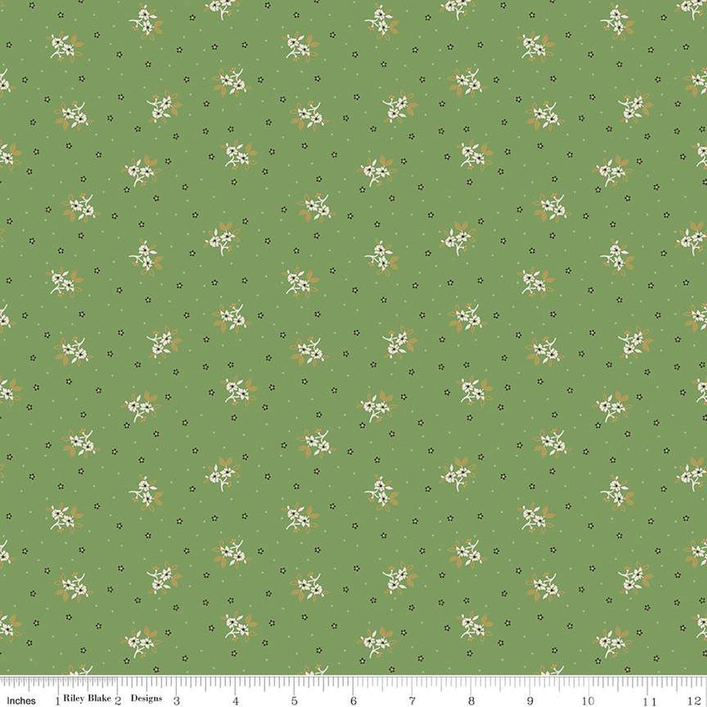 Riley Blake - Gentler Times - Lovely Basil - C16479-BASIL - Sold by the Half Yard
