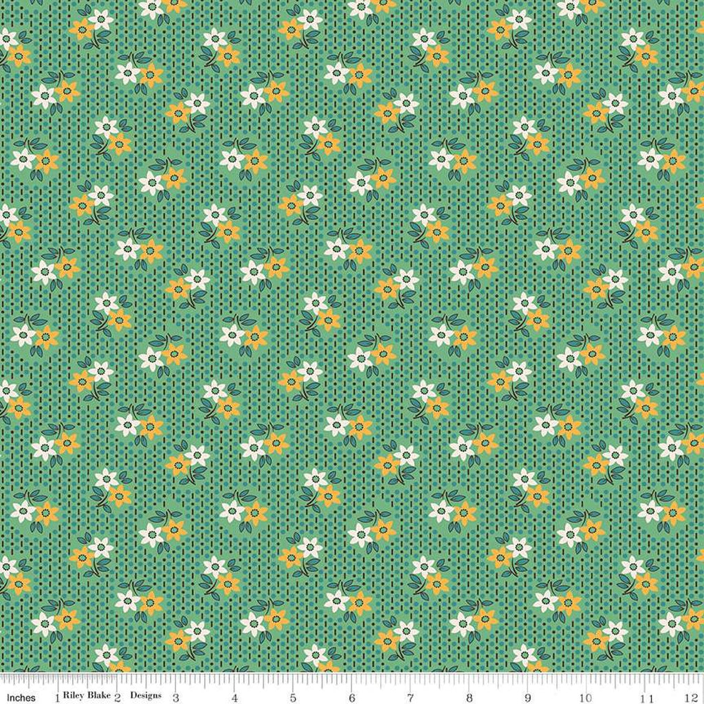Riley Blake - Gentler Times - Nostalgia Alpine - C16480-ALPINE - Sold by the Half Yard