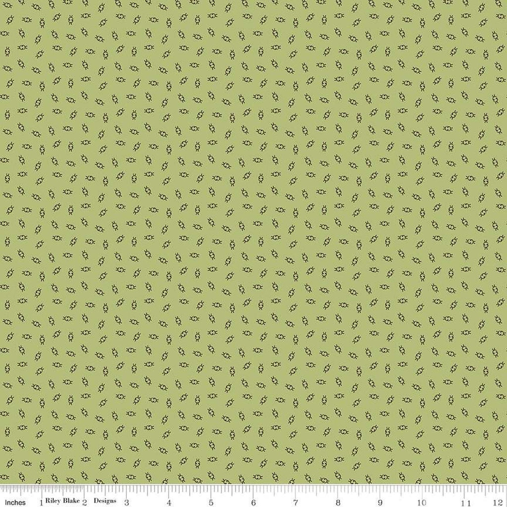 Riley Blake - Gentler Times - Olden Days - C16481-Lettuce - Sold by the Half Yard