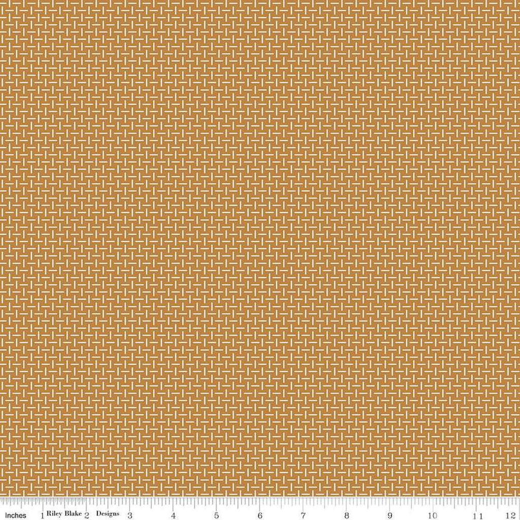 Riley Blake - Gentler Times - Splendid Butterscotch - C16486-BUTTERSCOTCH - Sold by the Half Yard