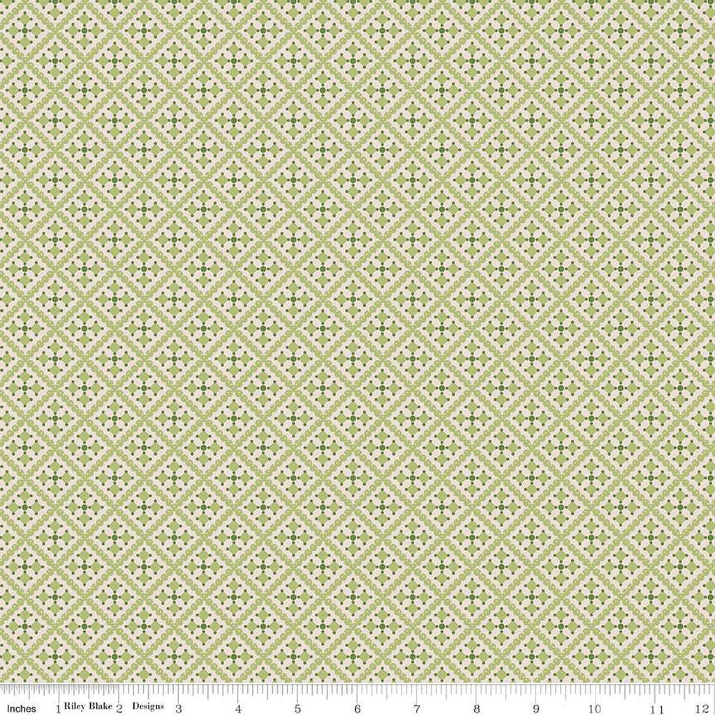 Riley Blake - Gentler Times - Shenanigans Lettuce - C16487-LETTUCE - Sold by the Half Yard