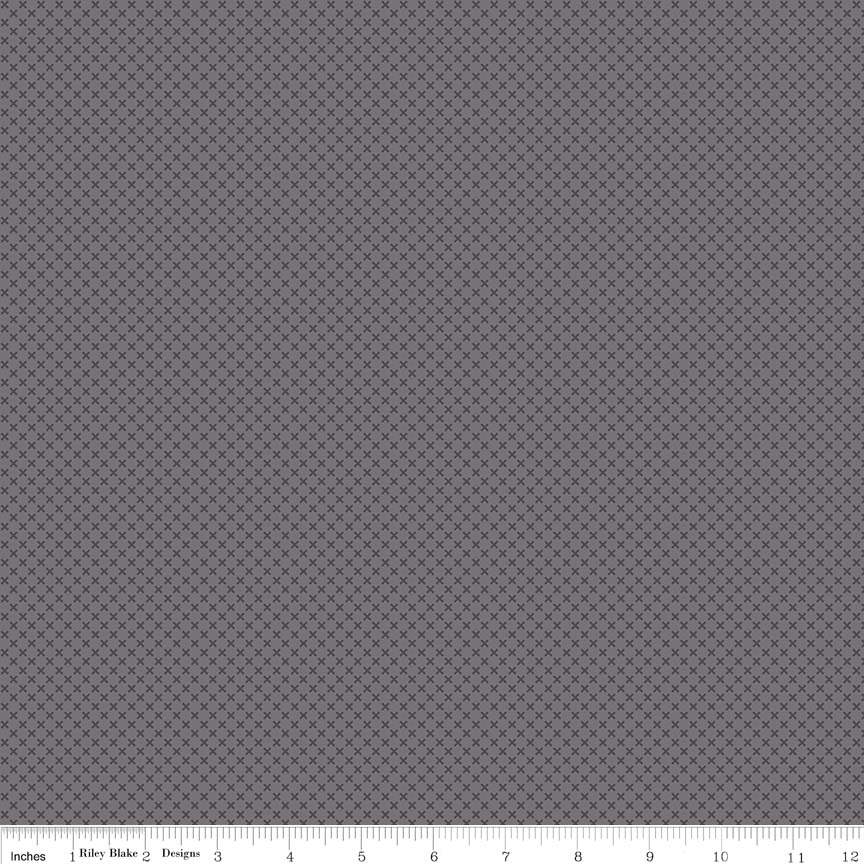 Riley Blake Fabrics: Kisses - Steel