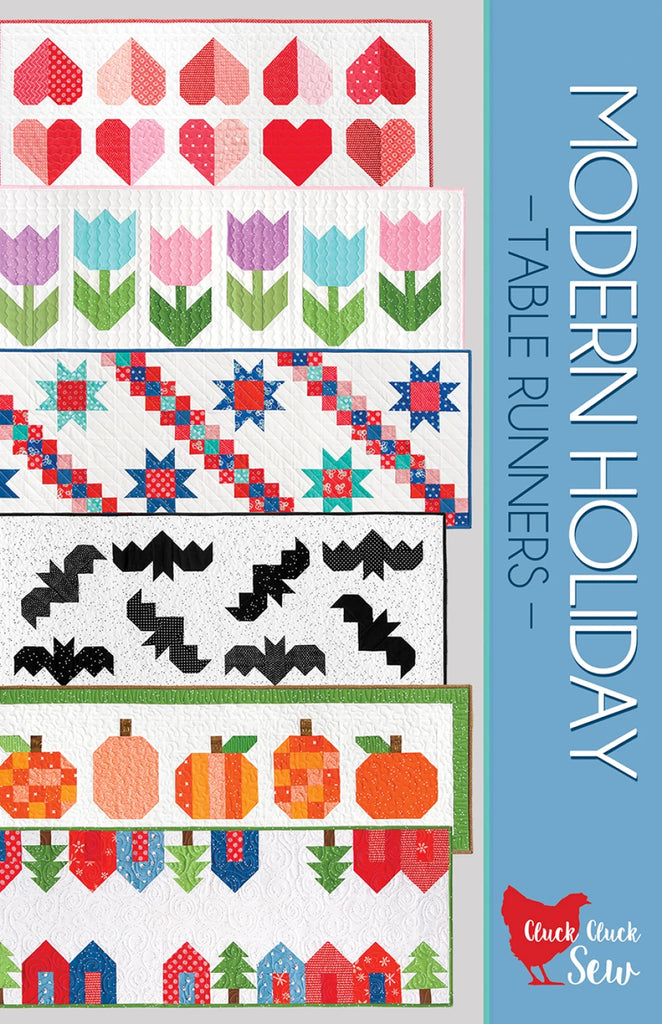 Modern Holiday Table Runners Pattern by Allison Harris of Cluck Cluck Sew - CCS186