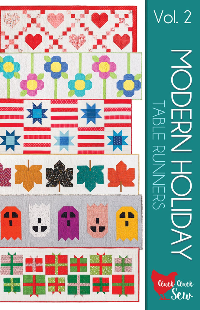 Modern Holiday Table Runners Pattern Vol 2 by Allison Harris of Cluck Cluck Sew - CCS210