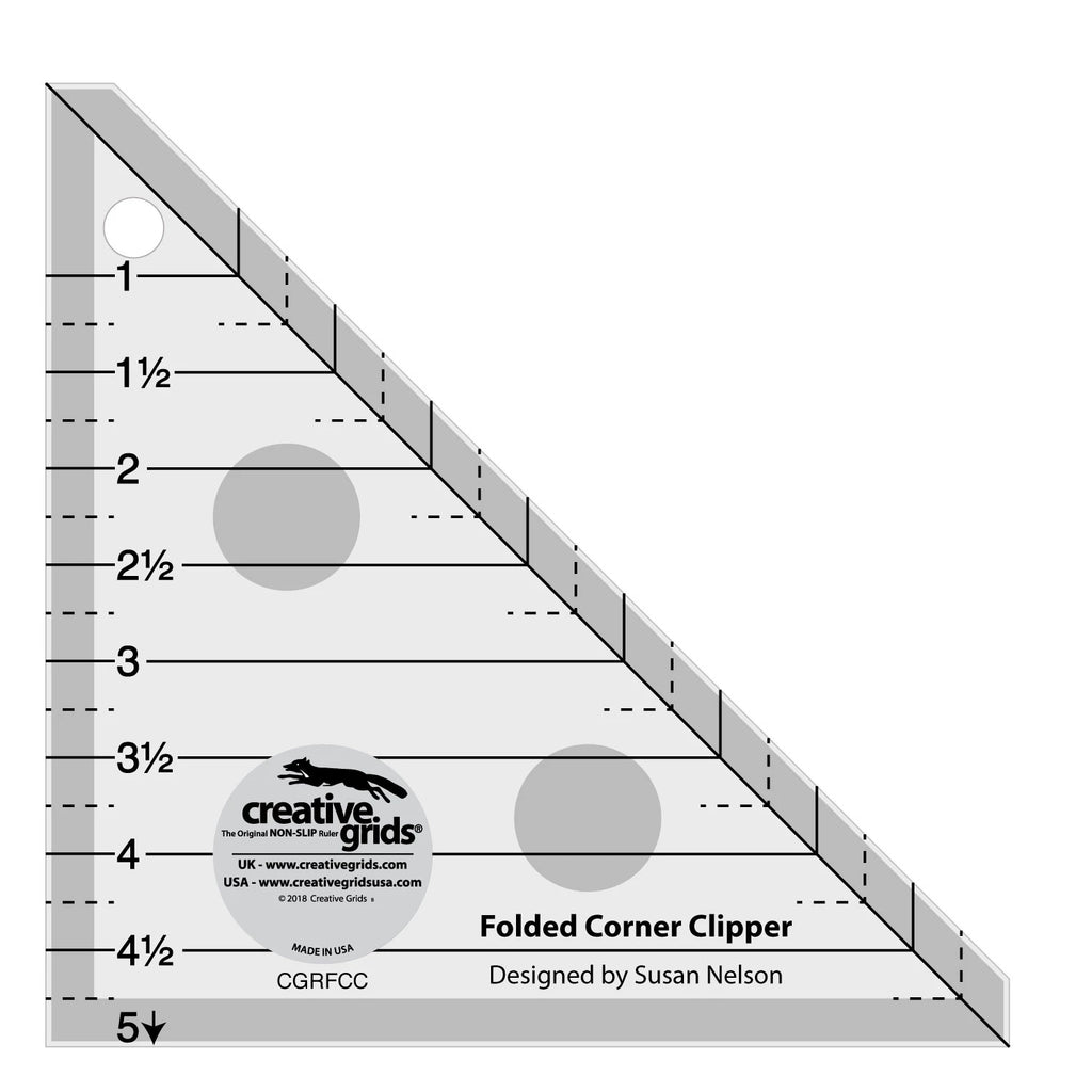Creative Grids Quilt Ruler Folded Corner Clipper Tool - CGRFCC