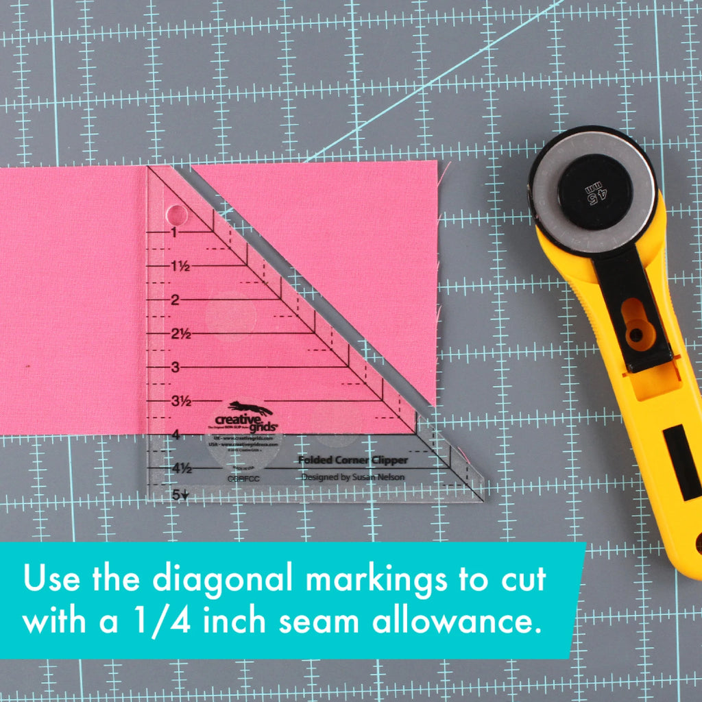 Creative Grids Quilt Ruler Folded Corner Clipper Tool - CGRFCC