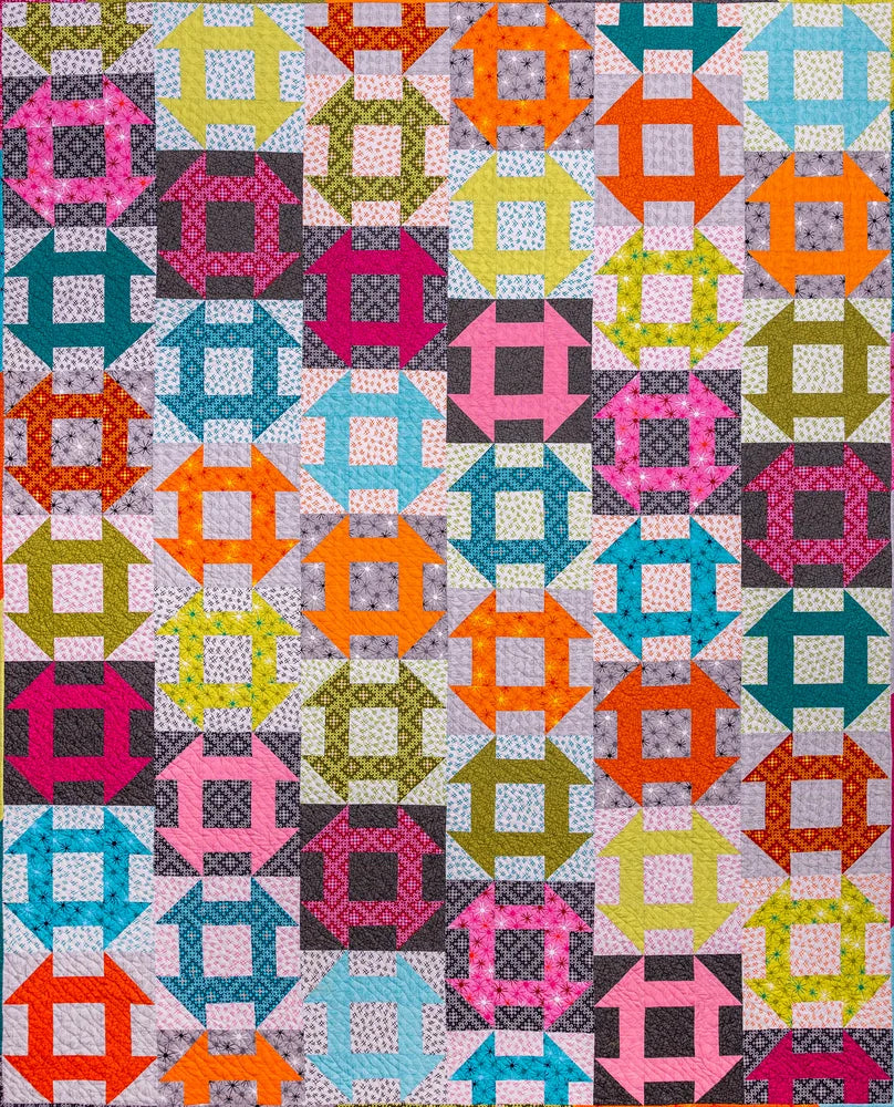 Churn Dash Slide Quilt Pattern by Christa Watson of Christa Quilts - CQ134