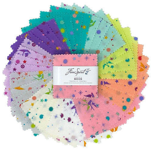 FreeSpirit Fabrics - Fairy Dust - 2.5" Mini Charm Pack - FB18MCTP.Fairydust